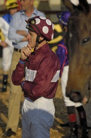Republic of Ireland, County Meath, Ratoath, Fairyhouse racecourse, a jockey