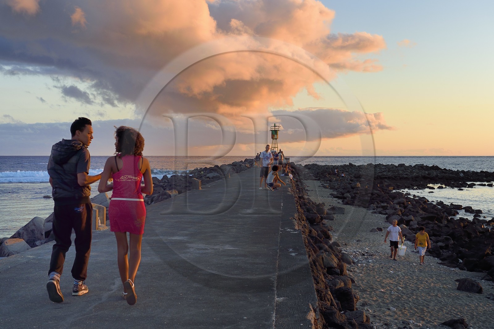 France, Ile de la Reunion, ville de Saint-Pierre, extrémité sud du lagon de Saint Pierre au lieu dit Terre Sainte