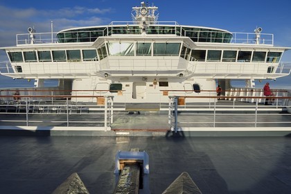 Groenland, cote Nord-Ouest, baie de Baffin, le bateau de croisière MS Fram de la compagnie Hurtigruten