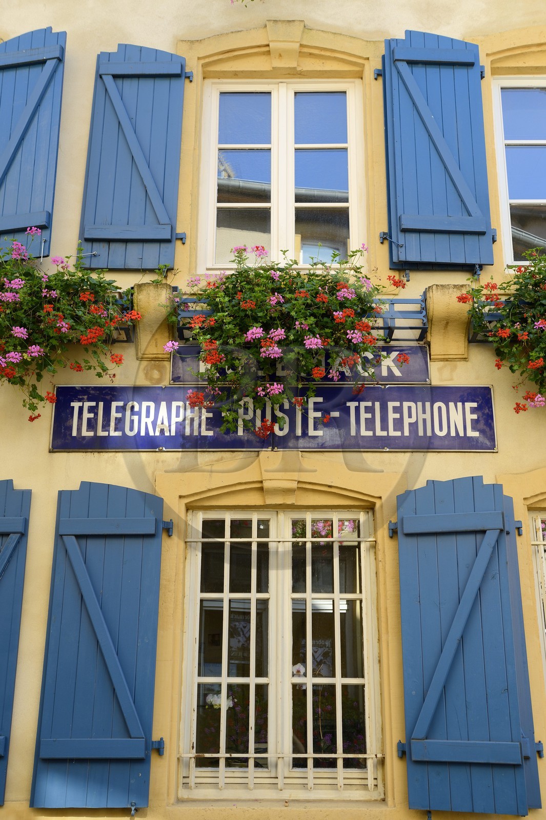 France, Moselle, Rodemack, labelled Les Plus Beaux Villages de France (The Most Beautiful Villages of France), the Post Office