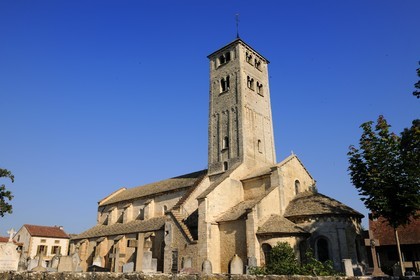France, Saône-et-Loire (71), Chapaize, église romane Saint-Martin
