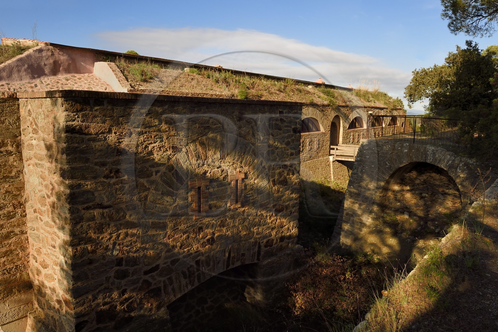 France, Var (83), Iles d'Hyères, parc national de Port Cros, Ile de Porquerolles, le Monastère orthodoxe Sainte-Marie dans un ancien fort