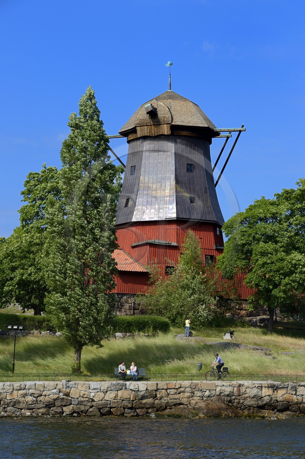 Suède, Stockholm, Djurgarden, l'ancien moulin Linseed Oil Mill