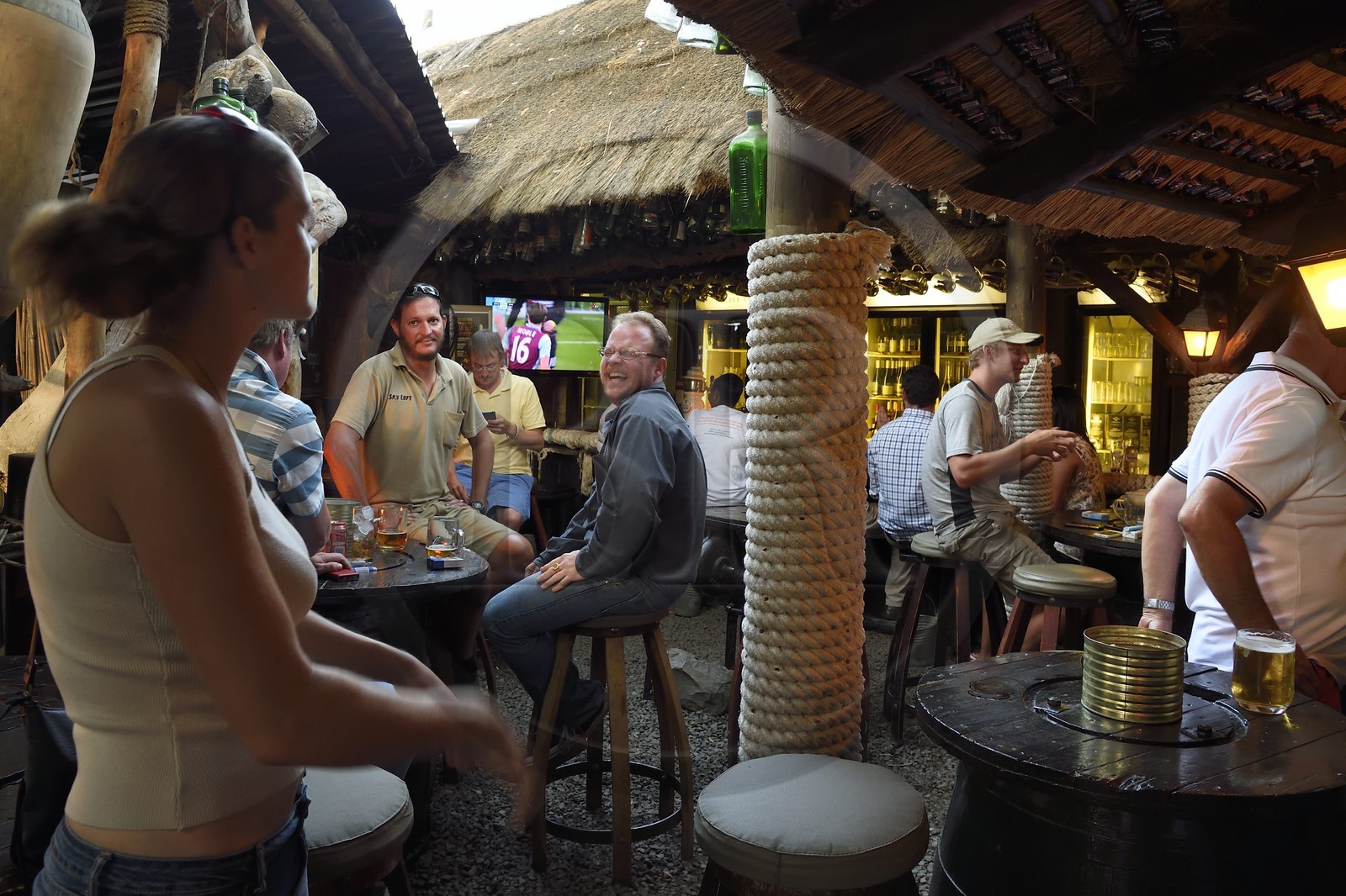 Namibie, région de Khomas, Windhoek, le restaurant Joe's Beerhouse