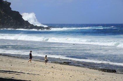France, île de la Réunion, la côte sud, plage de Grand-Anse