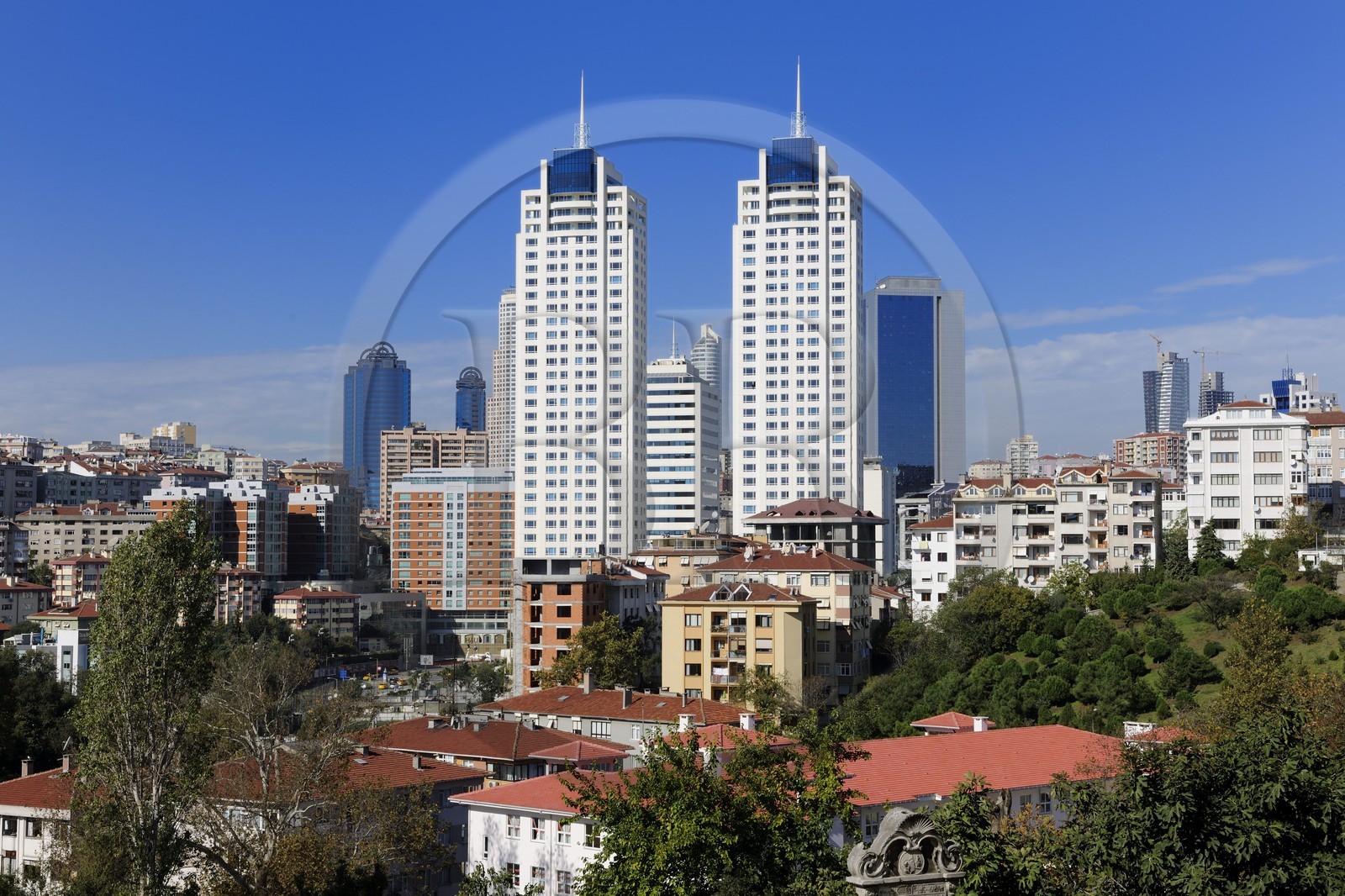 Turkey, Istanbul, news buildings in the Northern districts of the European side
