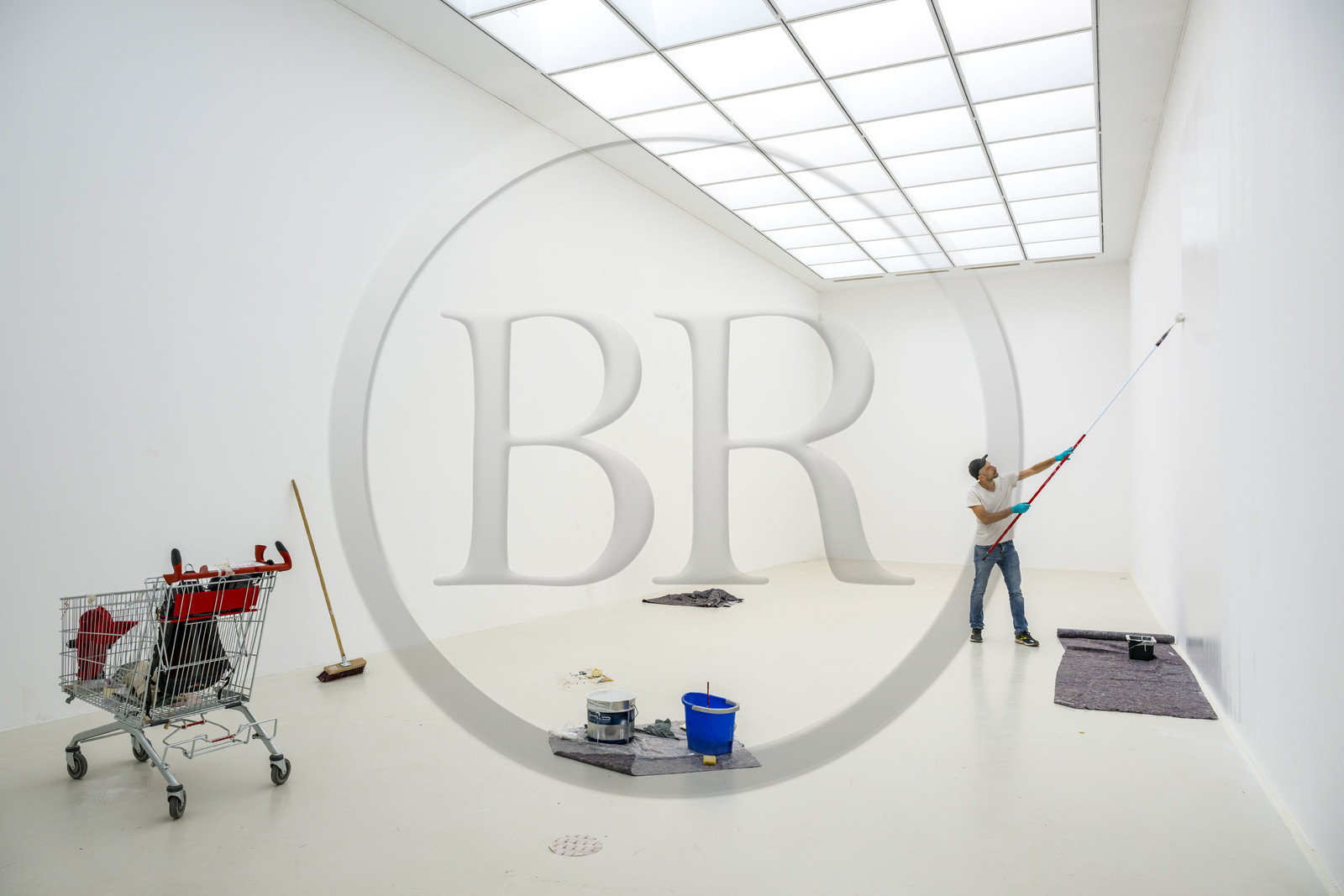 France, Vaucluse (84), Avignon, Collection Lambert, Musée d'Art Contemporain, préparation d'une exposition