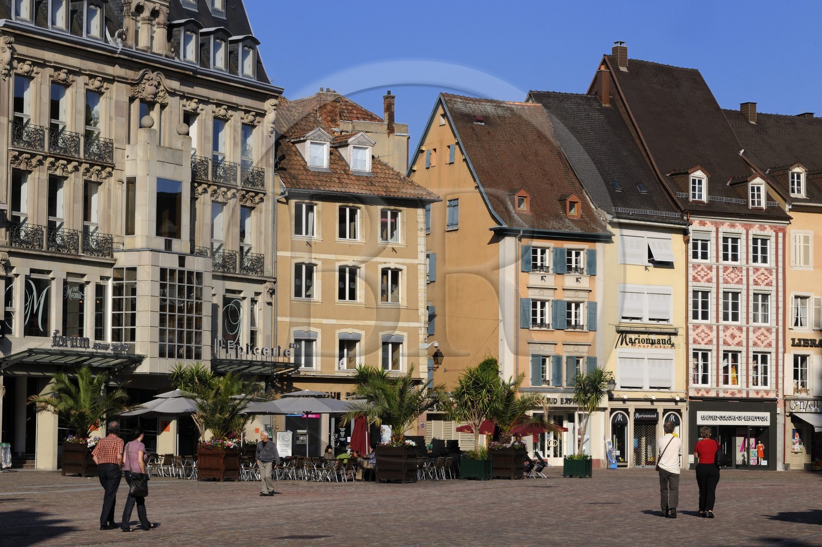 France, Haut Rhin, Mulhouse, Place de la Reunion (Reunion's Square)