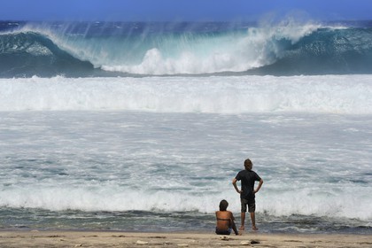 France, île de la Réunion, la côte sud, plage de Grand-Anse