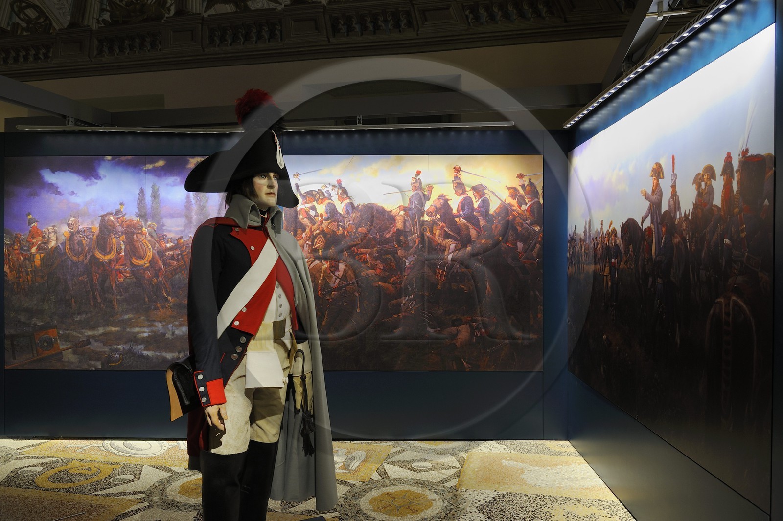Italie, Piémont, Marengo Museum, la bataille de Marengo eut lieu le 14 juin 1800 près de la ville de Alessandria à 70 km au nord de Gênes entre les victorieuses forces françaises de Napoleon Bonaparte et l'armée autrichienne