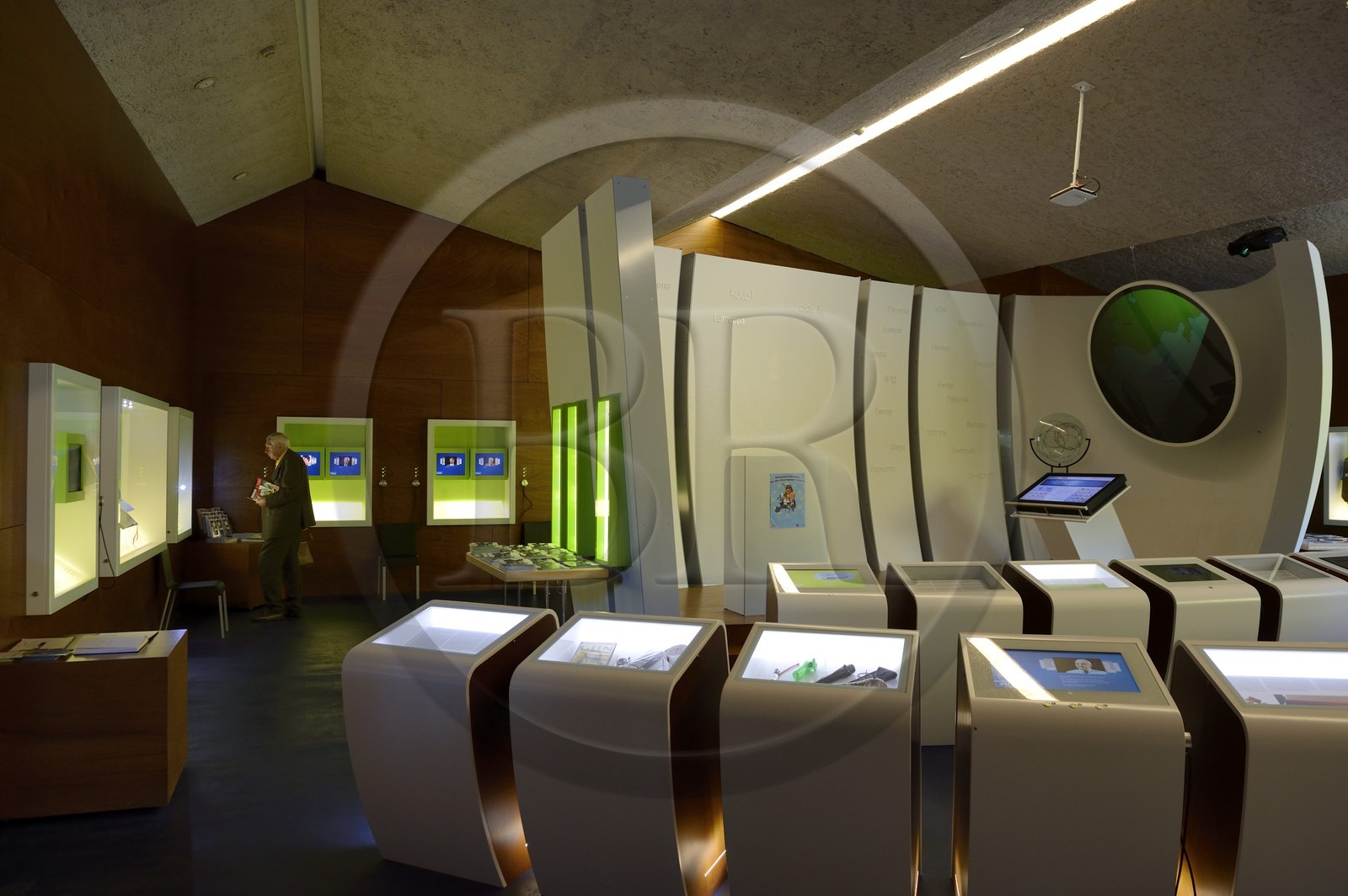 Luxembourg, district de Grevenmacher, région de la Moselle, Schengen, le musée européen dans le Centre Européen