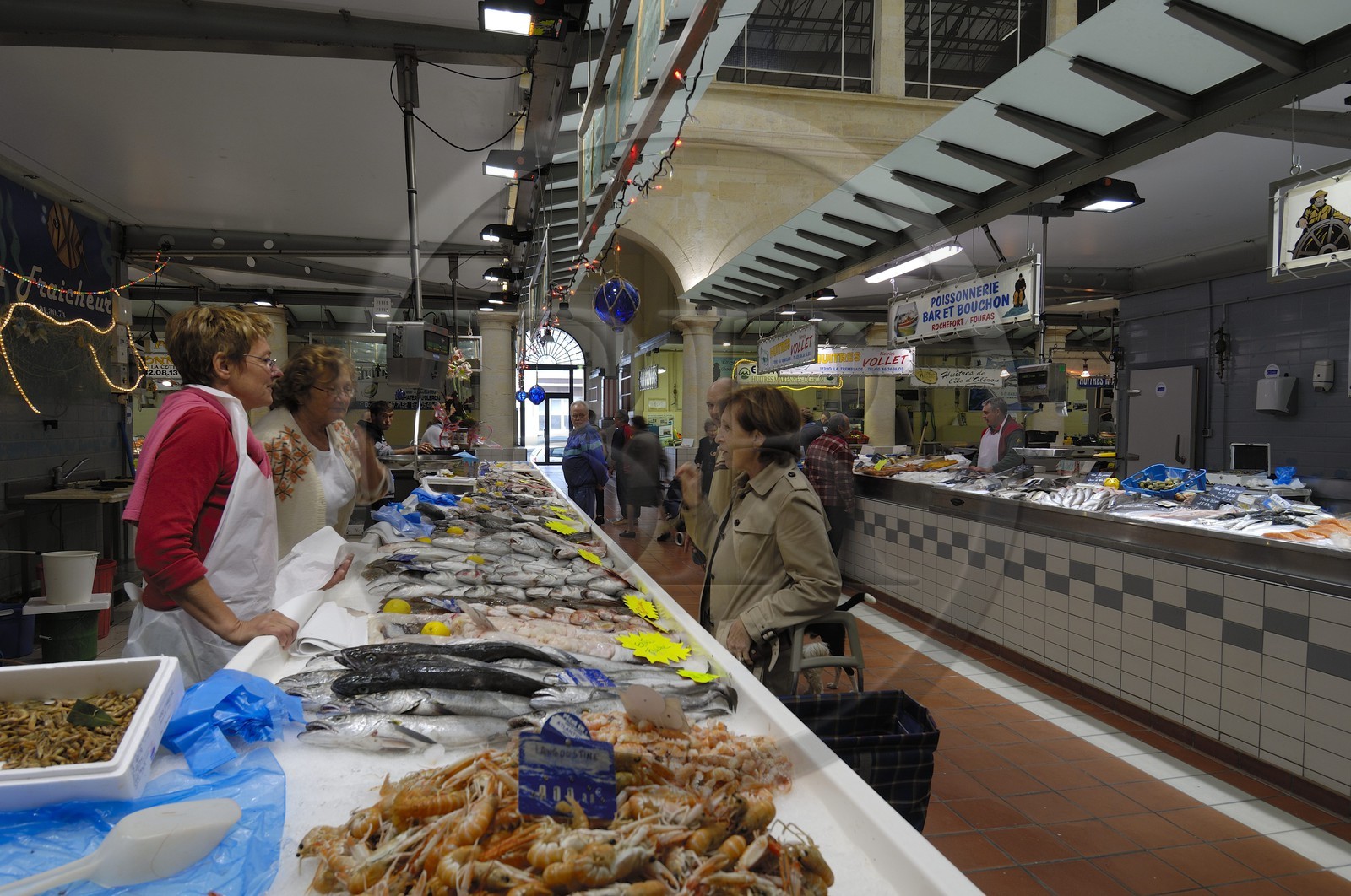 France, Charente-Maritime (17), Rochefort, le marché couvert et palais des congrés