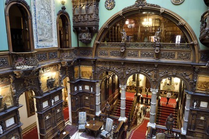 Romania, Wallachia, Sinaia, Peles Castle former royal residence built between 1875-1883 for King Carol I of Romania, the Honour Hall