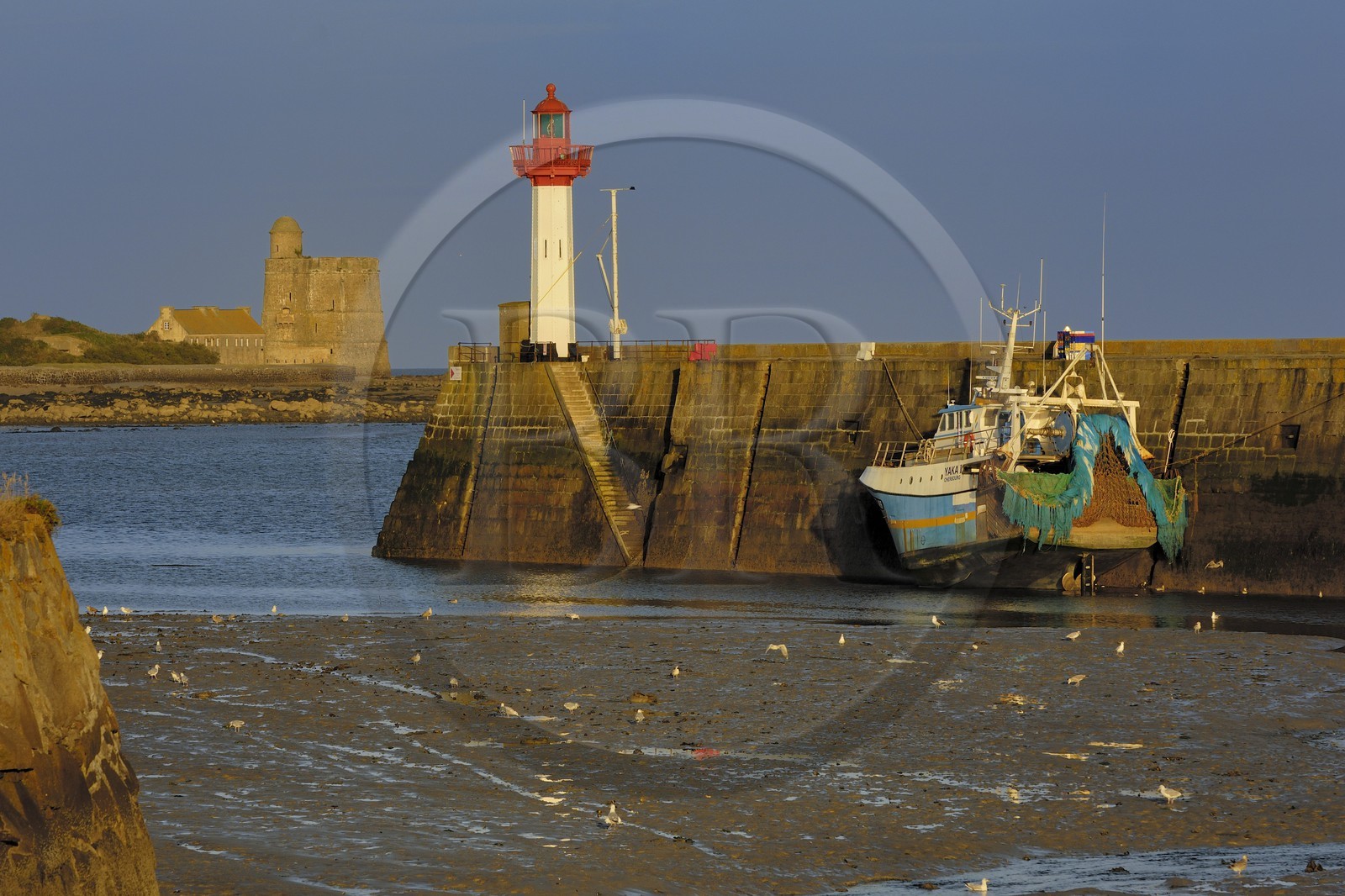 France, Manche, Val de Saire, Saint Vaast la Hougue, port and fortress Vauban listed as World Heritage by UNESCO of the Vauban islet on the Ile de Tatihou