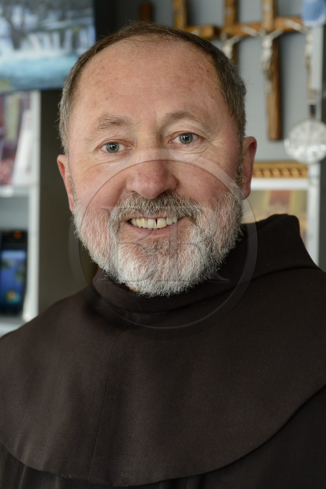 Croatia, Dalmatia, Krka National Park, the Visovac Franciscan Monastery, brother Stojan