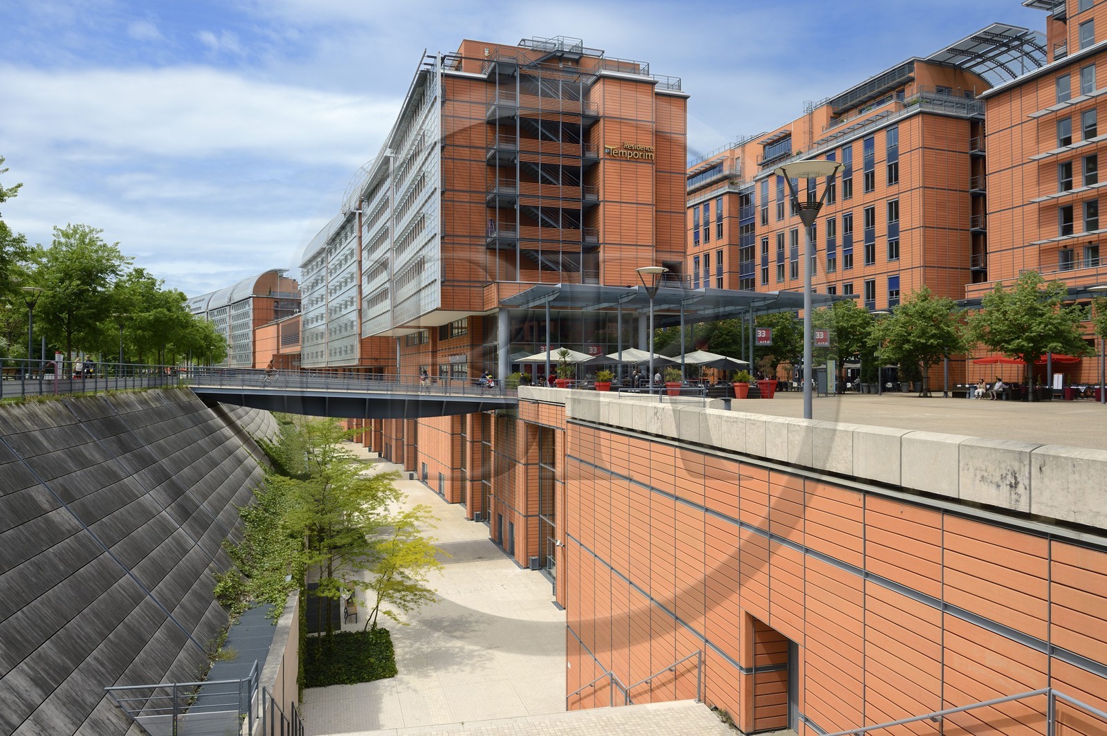 France, Rhône (69), Lyon, la Cité Internationale conçu par l'architecte Renzo Piano