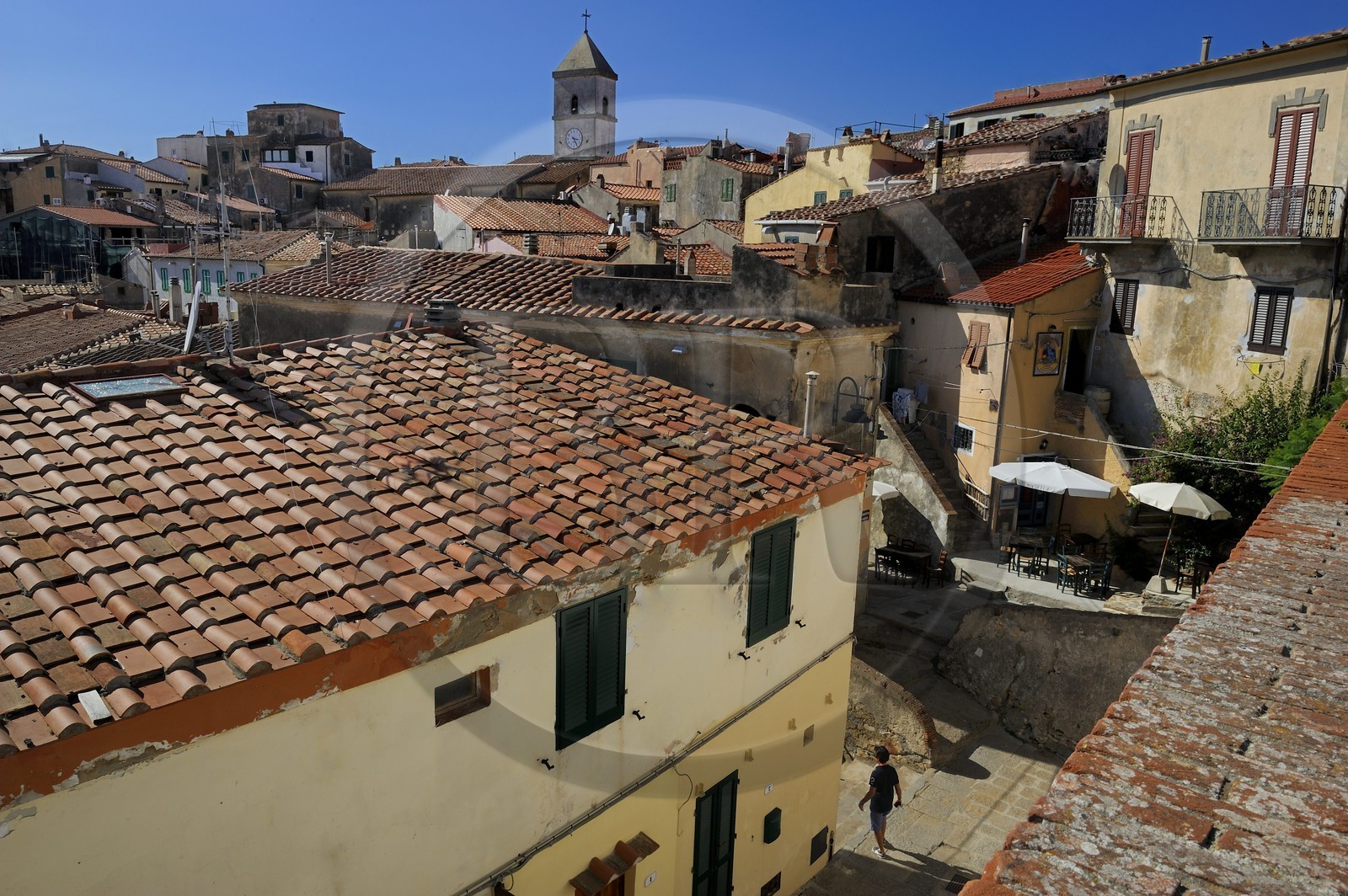 Italie, Toscane, l’Ile d’Elbe, le village perché de Capoliveri