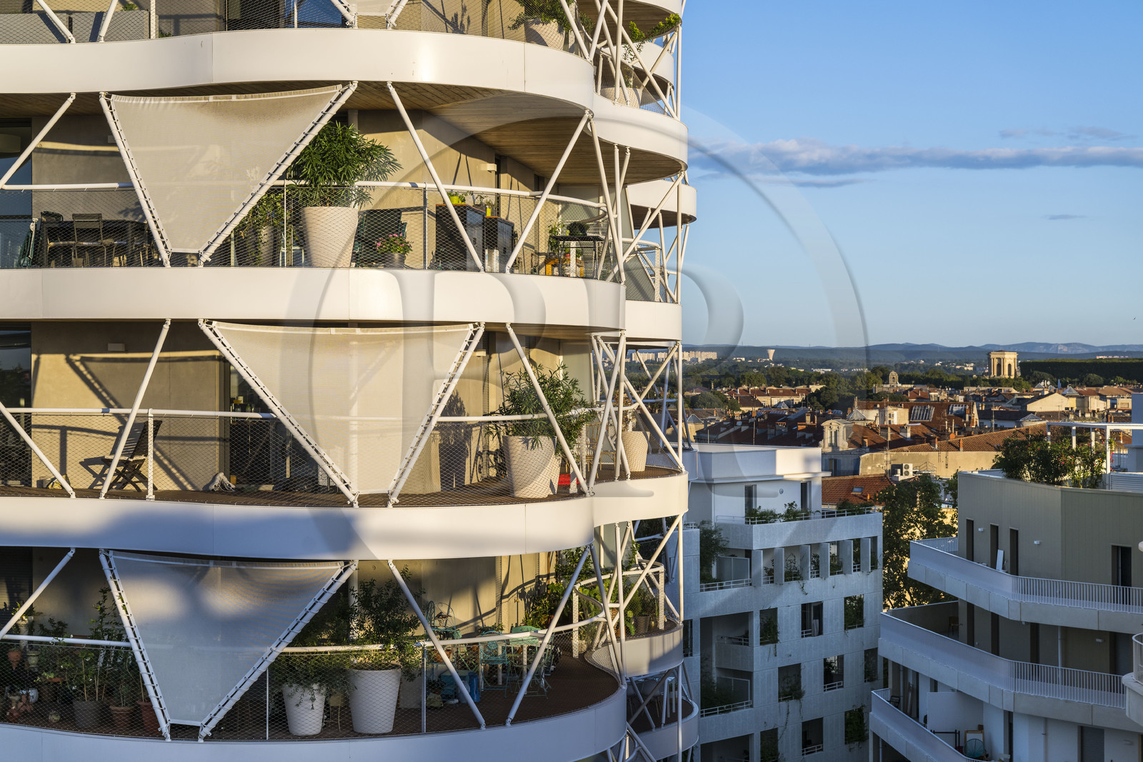 France, Hérault (34), Montpellier, quartier de la gare Saint-Roch, l'immeuble d'habitation Higher Roch