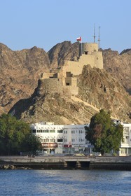 Sultanat d'Oman, Mascate, vieux Mascate, la corniche et le Fort de Muttrah, le front de mer