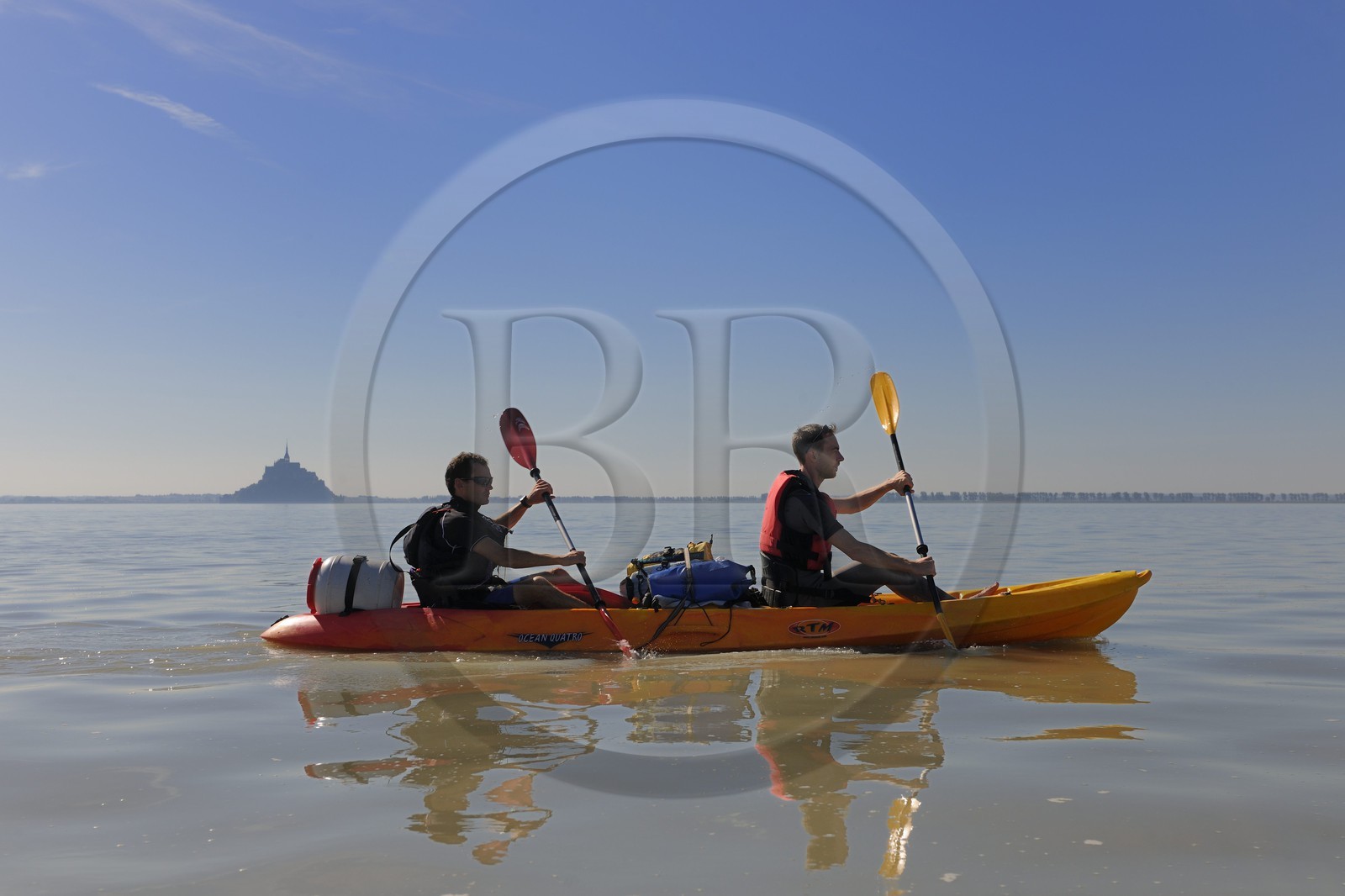France, Manche (50), traversée de la Baie du Mont-Saint-Michel en kayak (www.seakayak-fr.com)