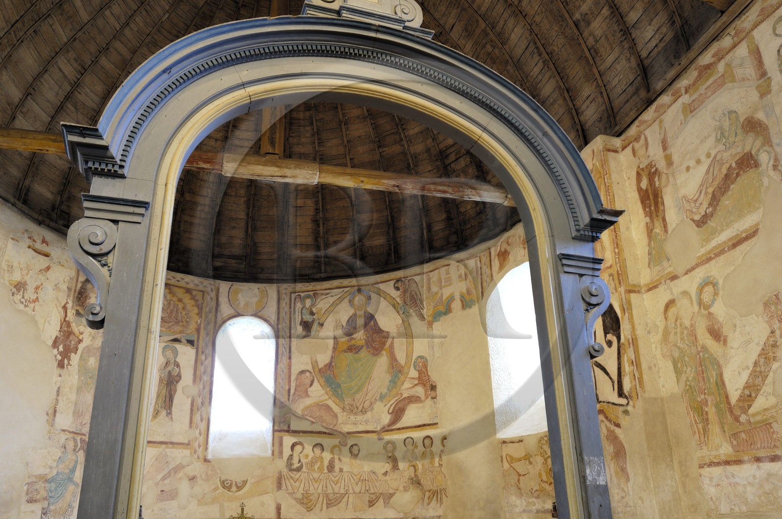 France, Loir et Cher, Saint-Jacques-des-Guerets, Romanesque church of Saint-Jacques built in the twelfth century