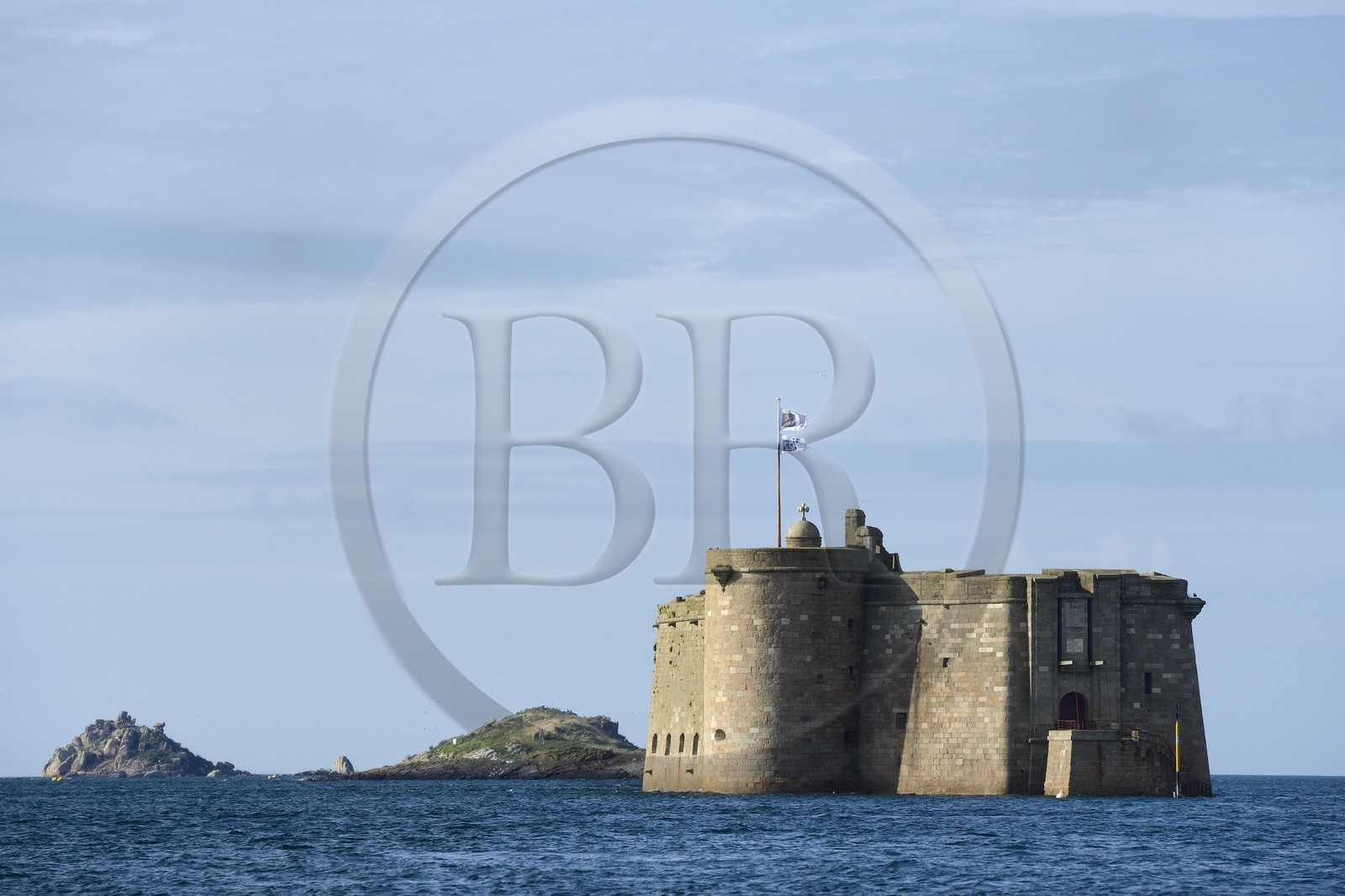 France, Finistere, Morlaix bay, Carantec, the Chateau du Taureau