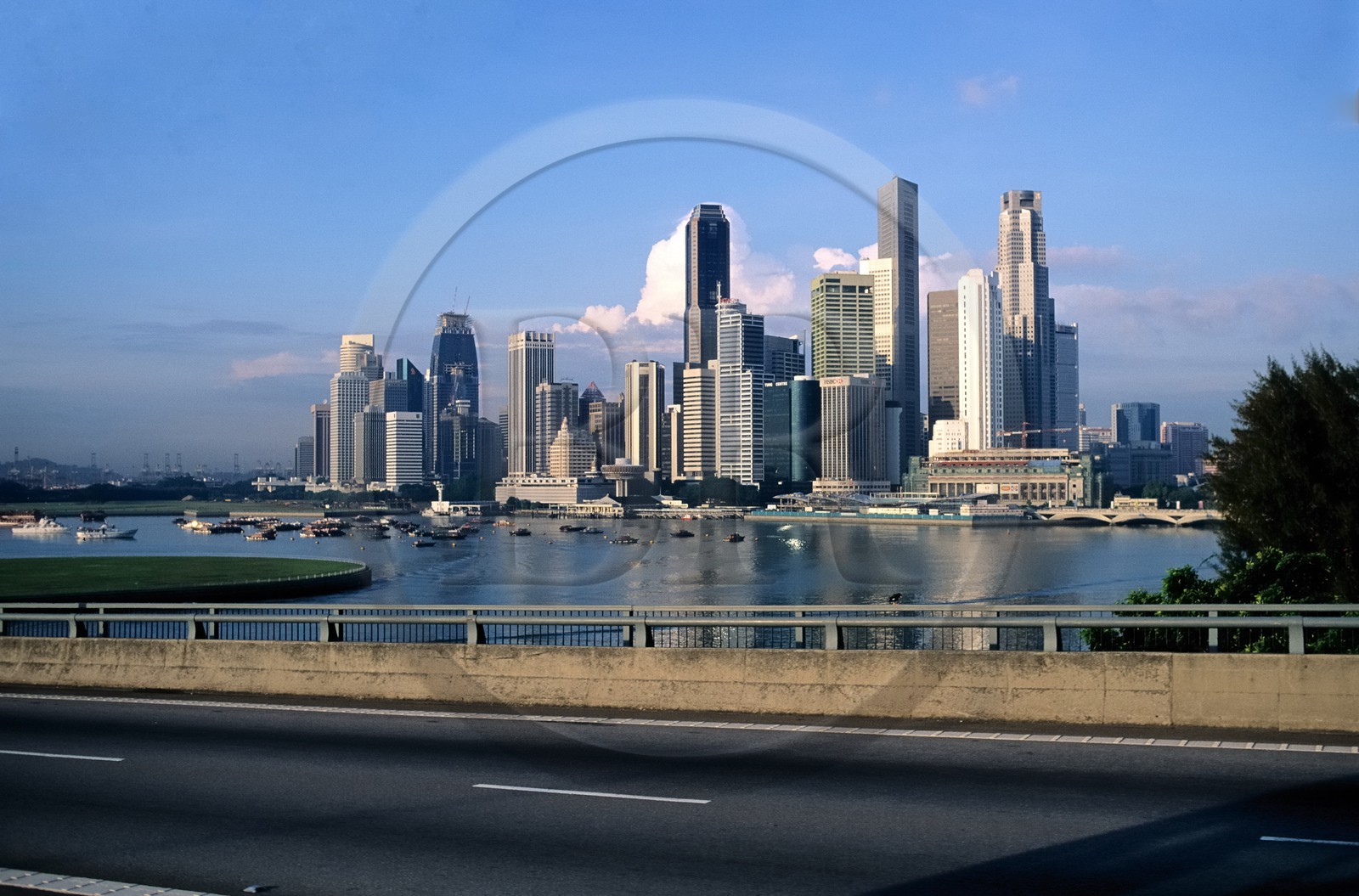 Singapore, skyscrapers of the middle town