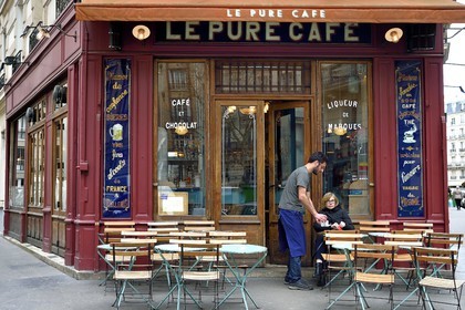 France, Paris (75), Le Pure Café rue Jean Mace