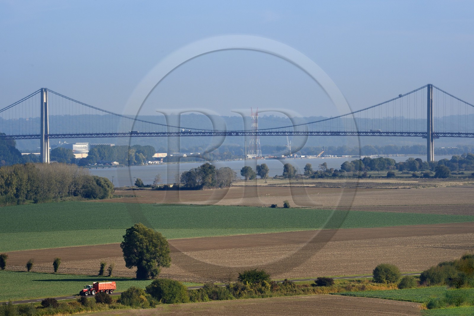 France, Eure (27), Tancarville, pont de Tancarville