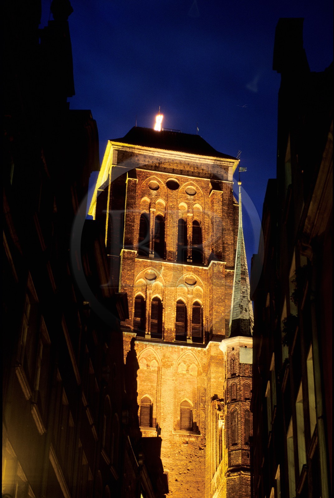 Pologne, Poméranie Orientale, Gdansk, l' église Sainte Marie