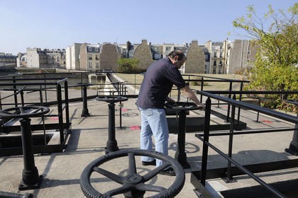 France, Paris (75), réservoir d'eau non potable de Passy ou de Copernic