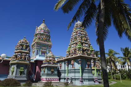France, Ile de la Reunion, Saint-Pierre, La Ravine Blanche, temple Tamoul Narassingua Perournal