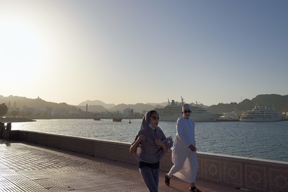 Sultanat d'Oman, Mascate, vieux Mascate, corniche de Muttrah, le front de mer