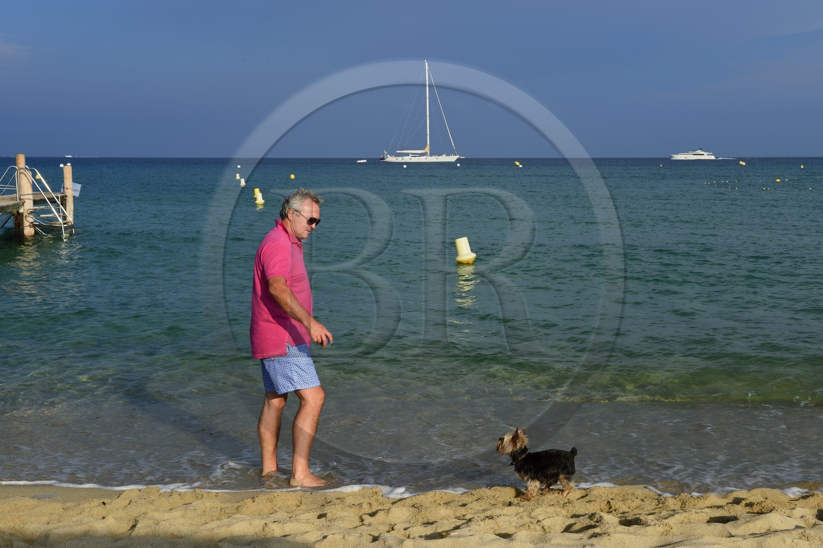 France, Var (83), Presqu'Ile de Saint-Tropez, Ramatuelle, plage de Pampelonne