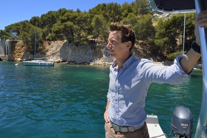 France, Bouches du Rhone, Cassis, National Park of the Calanques, Calanque de Port Miou (cove), Pascal Seillier port director