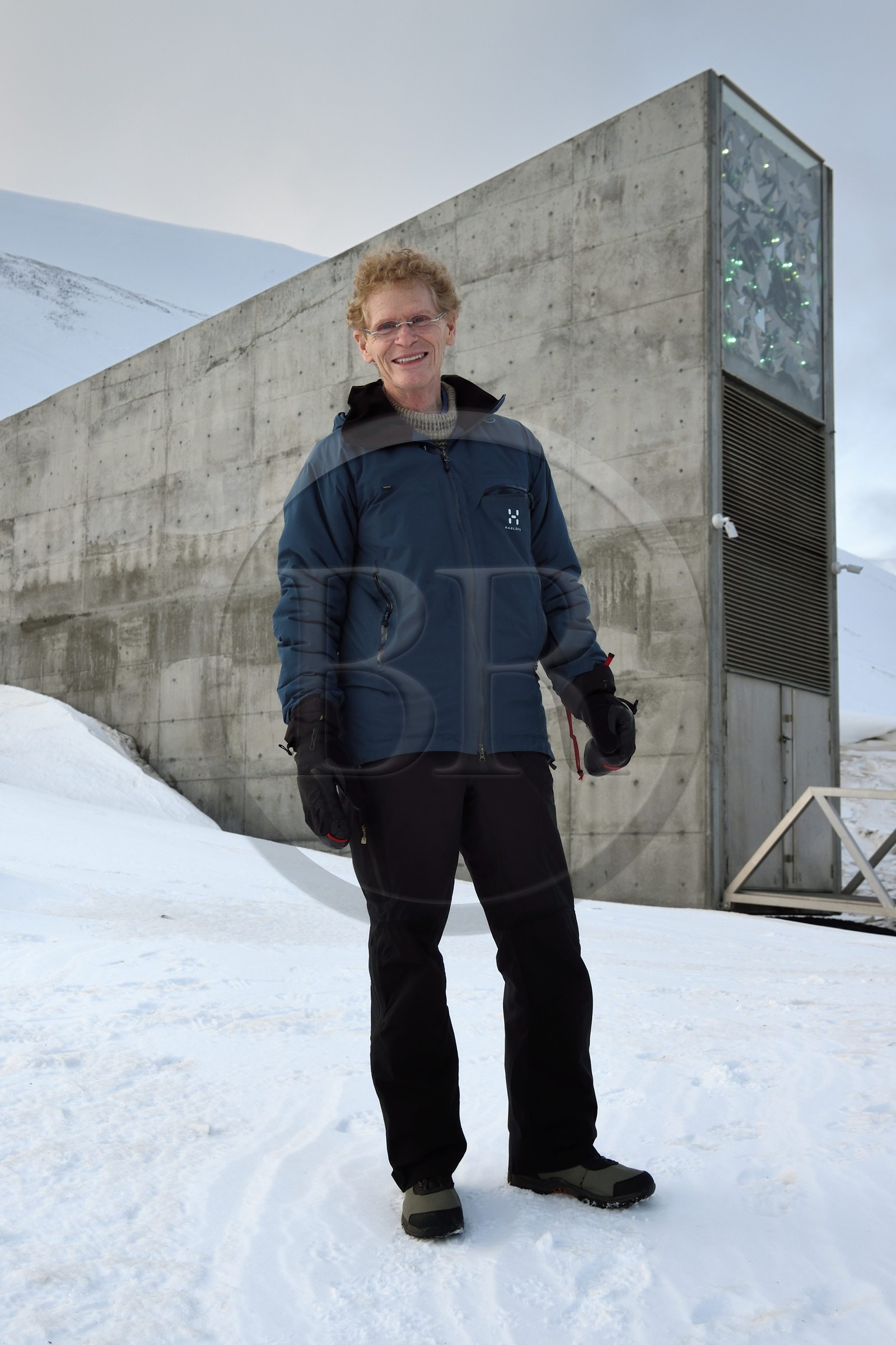 Norway, Svalbard, Spitzbergen, Longyearbyen, Svalbard Global Seed Vault (Seed Bank), Cary Fowler at the initiative of the Global Crop Diversity Trust and Seed Vault Project