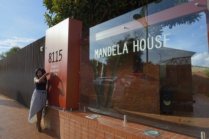 Afrique du Sud, province de Gauteng, Johannesburg, Soweto, le quartier d'Orlando dans le township, le musée Nelson Mandela (Mandela House) est l'ancien premier domicile familial historique de Nelson Mandela où il vécut entre 1946 et 1962