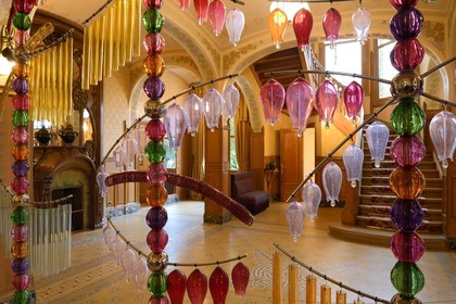 France, Marne (51), Reims, la Villa Demoiselle de style Art Nouveau, sculpture sonore (2011) de Jean-Michel Othoniel