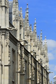 France, Seine-Maritime (76), Rouen, le Palais de justice de Rouen est l'ancien Parlement de Normandie et une des quelques réalisations de l'architecture gothique civile de la fin du Moyen Âge en France