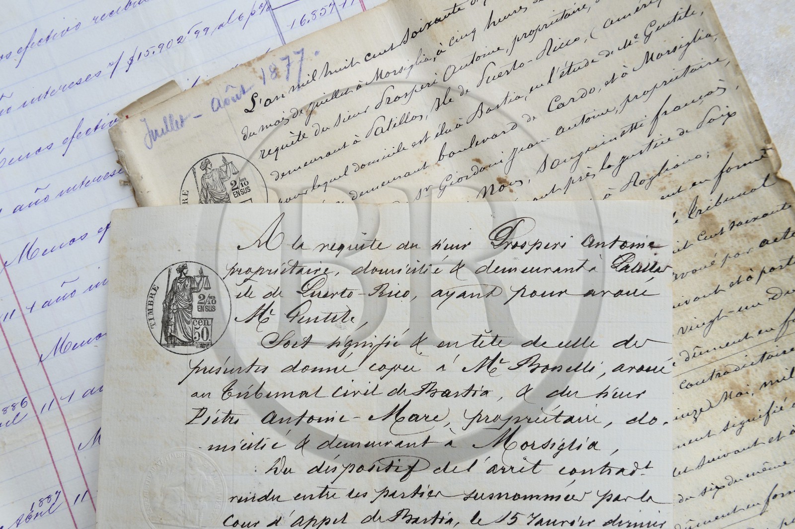 France, Haute Corse, Cap Corse, Morsiglia, the Ghilfucci palace (Palazzi or House of American) whose builder made his fortune in the Caribbean, property titles