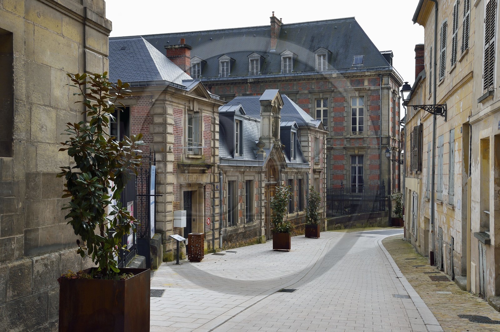 France, Aisne, Château-Thierry, the Hotel-Dieu (former hospital) in rue du Chateau