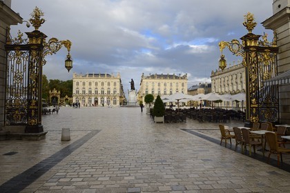 France, Meurthe-et-Moselle (54), Nancy, place Stanislas (ancienne Place Royale) construite par Stanislas Leszczynski, roi de Pologne et dernier duc de Lorraine au XVIIIe siècle, classée Patrimoine Mondial de l'UNESCO