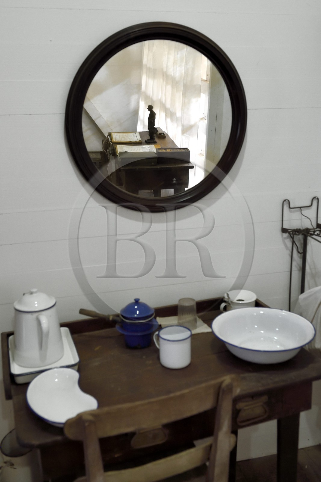 Gabon, Moyen-Ogooue Province, Lambaréné, the former Albert Schweitzer Hospital now a museum, Mrs. Helene Schweitzer bedroom