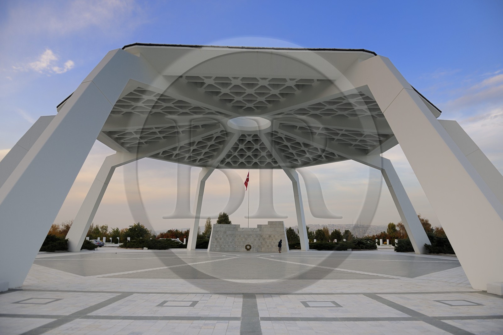 Turkey, Central Anatolia, Ankara, monument for the Turkish Republic heroes in the military cemetery