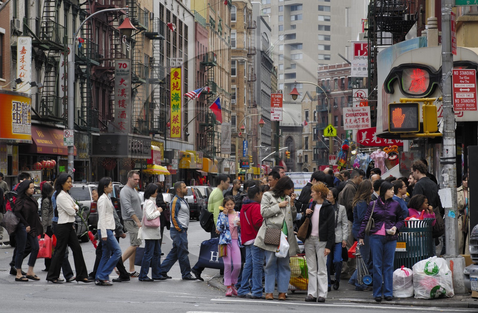 Etats-Unis, New York, Manhattan,  Mott street dans Chinatown