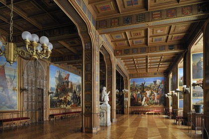 France, Yvelines (78), château de Versailles, classé Patrimoine Mondial de l'UNESCO, salles des Croisades