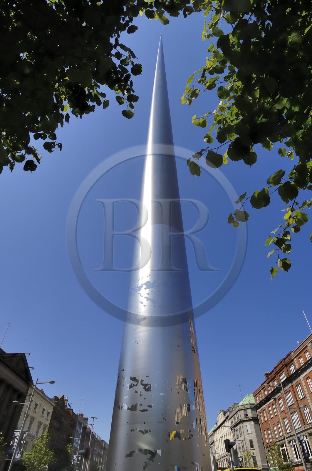 Irlande, Dublin, The Spire of Dublin (aiguille en acier haute de 120m)