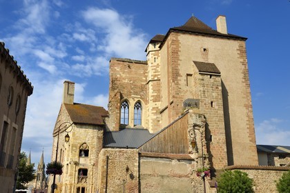 France, Allier (03), ancienne province du Bourbonnais, Moulins, Tour de la Mal-Coiffée de l'ancien Chateau des Ducs de Bourbon qui fut transformée en prison jusqu'en 1984