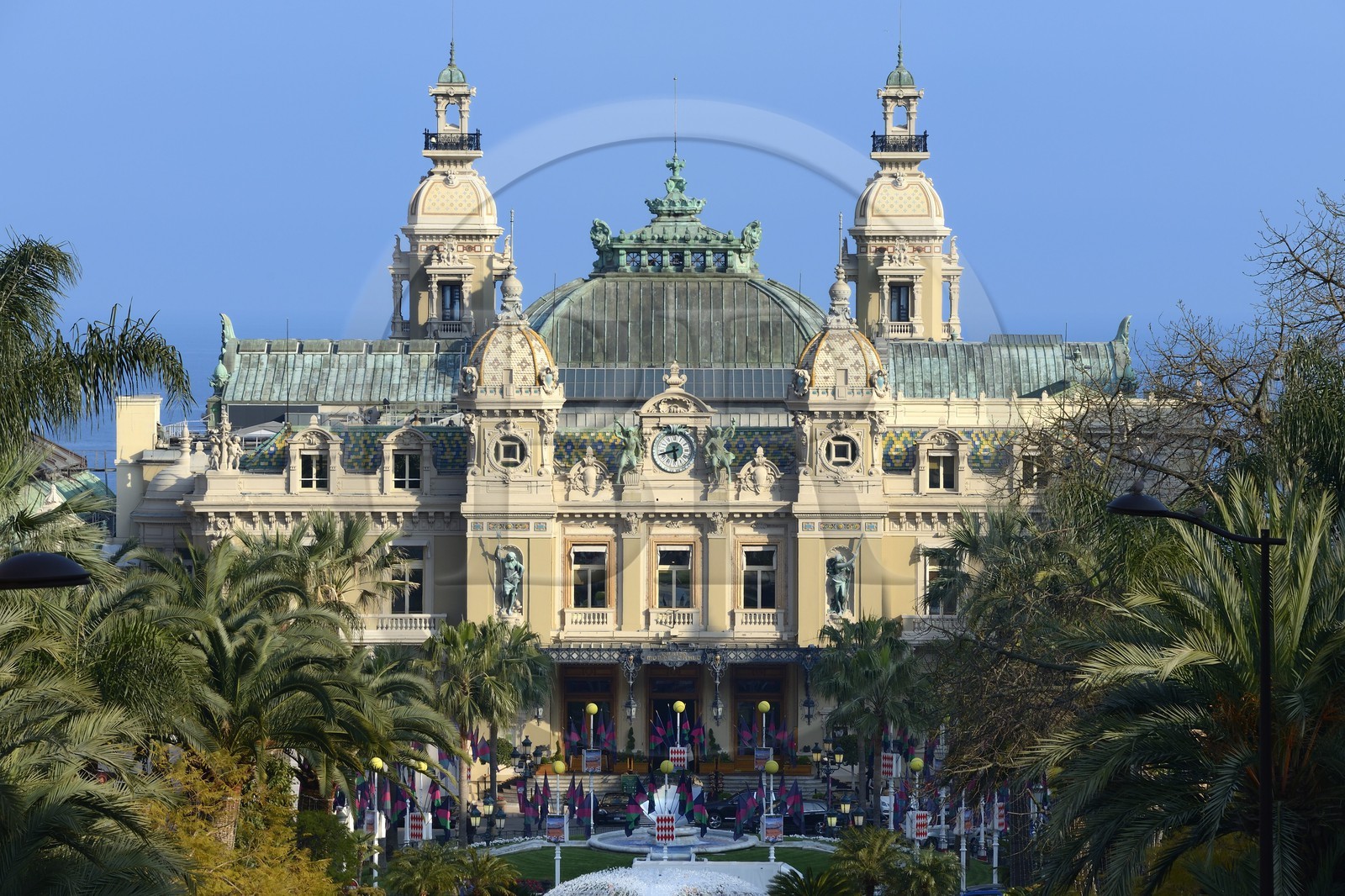 Principauté de Monaco, Monaco, Monte-Carlo, Société des Bains de Mer de Monaco, place du casino, le casino, Mention obligatoire : Société des Bains de Mer de Monaco