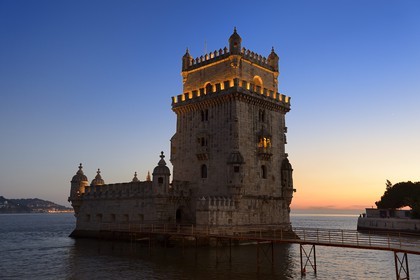 Portugal, Lisbon, Belem, Belem Tower (Torre de Belem), listed as World Heritage by UNESCO